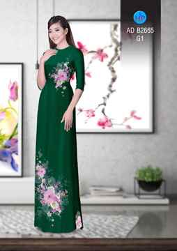 Vải áo dài Hoa in 3D AD B2665 28