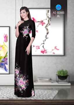 Vải áo dài Hoa in 3D AD B2665 30