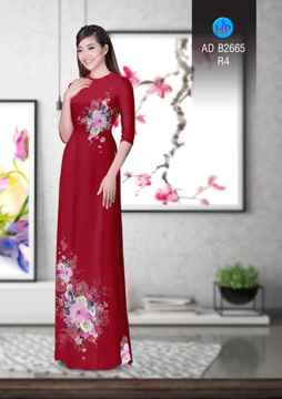 Vải áo dài Hoa in 3D AD B2665 35