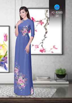 Vải áo dài Hoa in 3D AD B2665 36