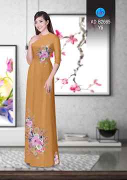 Vải áo dài Hoa in 3D AD B2665 37