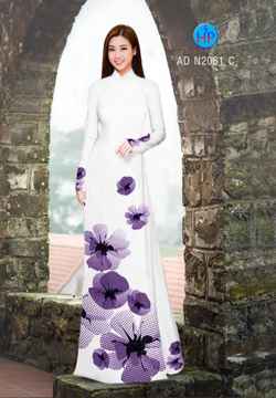 Vải áo dài Hoa in 3D AD N2081 36