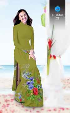 Vải áo dài Hoa in 3D AD B2656 26