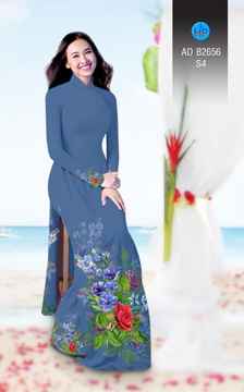 Vải áo dài Hoa in 3D AD B2656 27