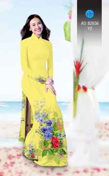Vải áo dài Hoa in 3D AD B2656 32