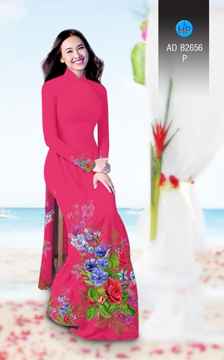 Vải áo dài Hoa in 3D AD B2656 37