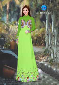 Vải áo dài Hoa in 3D AD N2099 34