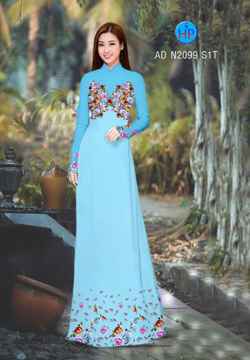 Vải áo dài Hoa in 3D AD N2099 35