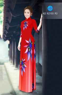 Vải áo dài Hoa ảo 3D AD N2103 31