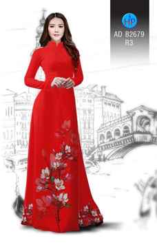 Vải áo dài Hoa in 3D AD B2679 28