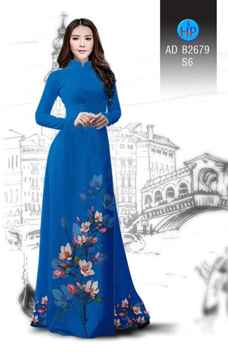 Vải áo dài Hoa in 3D AD B2679 36
