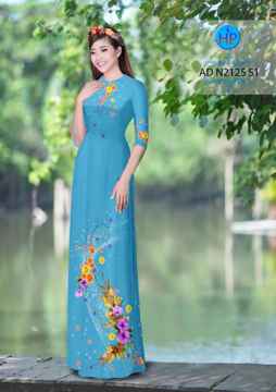 Vải áo dài Hoa in 3D AD N2125