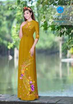 Vải áo dài Hoa in 3D AD N2125