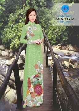 Vải áo dài Hoa in 3D AD N2115
