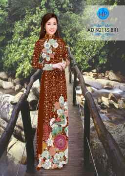 Vải áo dài Hoa in 3D AD N2115