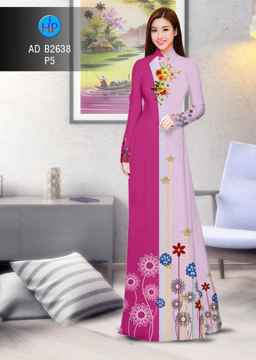 Vải áo dài Hoa in 3D AD B2638 26