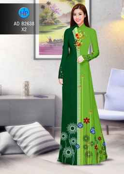 Vải áo dài Hoa in 3D AD B2638 30