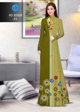 Vải áo dài Hoa in 3D AD B2638 29