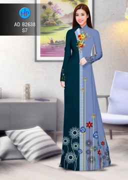 Vải áo dài Hoa in 3D AD B2638 31