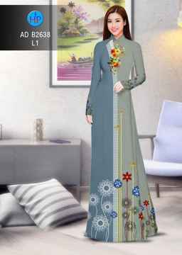 Vải áo dài Hoa in 3D AD B2638 33