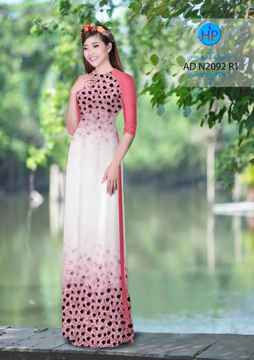 Vải áo dài Hoa in 3D đẹp sang AD N2092 32