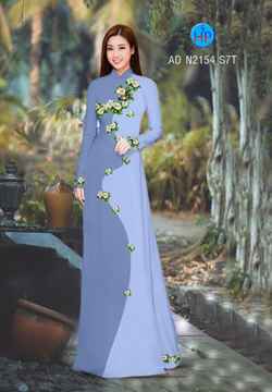 Vải áo dài Hoa in 3D AD N2154