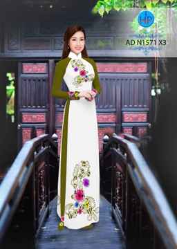 Vải áo dài Hoa in 3D AD N1571 25