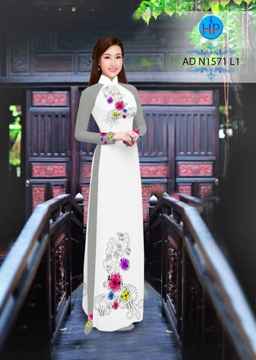Vải áo dài Hoa in 3D AD N1571 28