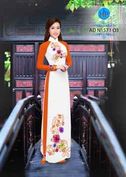 Vải áo dài Hoa in 3D AD N1571 30