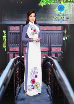 Vải áo dài Hoa in 3D AD N1571 31