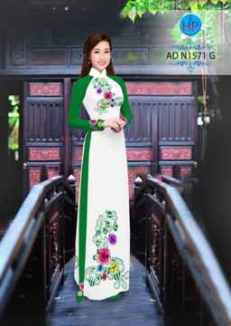 Vải áo dài Hoa in 3D AD N1571 35