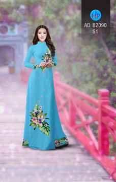 Vải áo dài Hoa in 3D AD B2090 25
