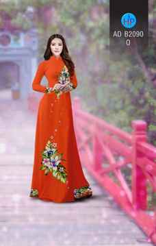 Vải áo dài Hoa in 3D AD B2090 26