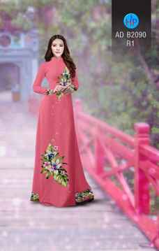 Vải áo dài Hoa in 3D AD B2090 30