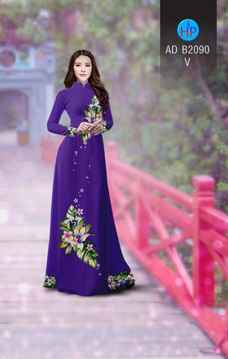 Vải áo dài Hoa in 3D AD B2090 31