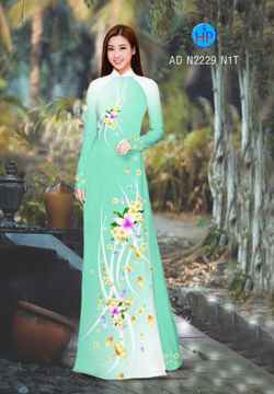 Vải áo dài Hoa in 3D nhẹ nhàng AD N2229 27