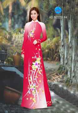 Vải áo dài Hoa in 3D nhẹ nhàng AD N2229 36