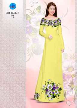 Vải áo dài Hoa in 3D AD B2876 28