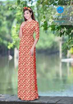 Vải áo dài Hoa Cúc nhỏ xinh AD N2219 30