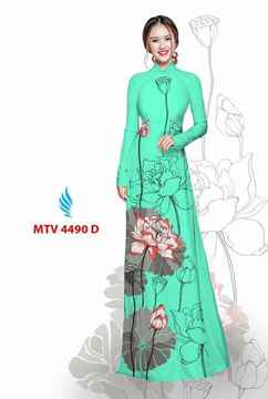 Vải áo dài hoa sen AD MTV 4490 33