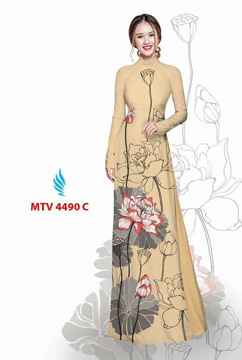 Vải áo dài hoa sen AD MTV 4490 31