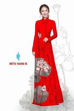 Vải áo dài hoa sen AD MTV 4490 36