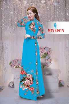 Vải áo dài hoa hồng AD MTV 4491 31