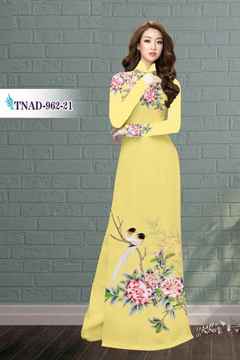 Vải áo dài hoa cẩm chướng AD TNAD 962 26