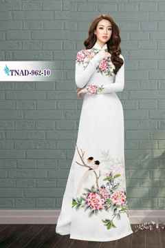 Vải áo dài hoa cẩm chướng AD TNAD 962 27