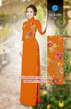 Vải áo dài Hoa in 3D AD B2800 25