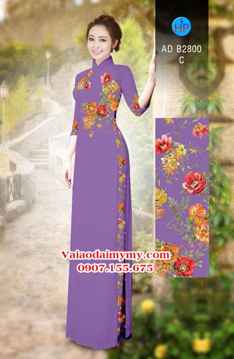Vải áo dài Hoa in 3D AD B2800 31