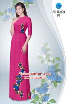 Vải áo dài Hoa hồng AD B2909 27