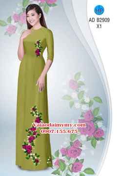 Vải áo dài Hoa hồng AD B2909 29