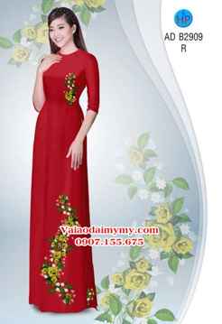 Vải áo dài Hoa hồng AD B2909 33